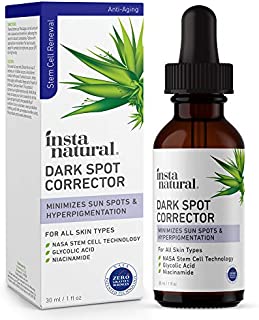 Dark Spot Corrector & Remover - Brightening Serum for Face & Body Made With Glycolic Acid & Niacinamide - Improve Skin Discoloration, Hyperpigmentation, Scars, Acne, Tone, Sun & Age Spot Repair - 1 oz