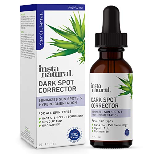 Dark Spot Corrector & Remover - Brightening Serum for Face & Body Made With Glycolic Acid & Niacinamide - Improve Skin Discoloration, Hyperpigmentation, Scars, Acne, Tone, Sun & Age Spot Repair - 1 oz