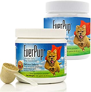 EverPup Multivitamin Dog Supplement - Glucosomine & Apoptogens for Hip & Joint Health + Probiotics & Prebiotics with Enzymes for Digestion