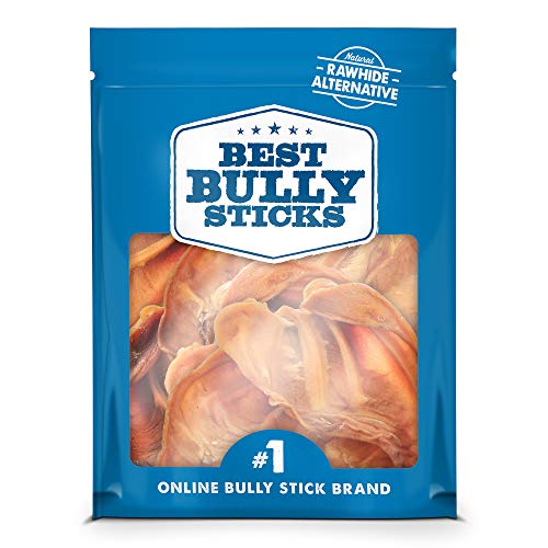 Best Bully Sticks USA Pig Ears (20 Pack) Thick-Cut, All Natural Dog Treats