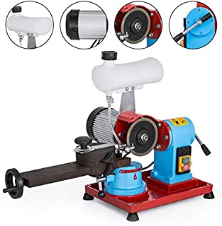 VEVOR Round Circular Saw Blade Grinder Machine 110V 370W Rotary Angle Mill Sharpener 125mm Electric Saw Blade Sharpener Machine for Sharpening Carbide Tipped Saw Blades (W/Water Tank)