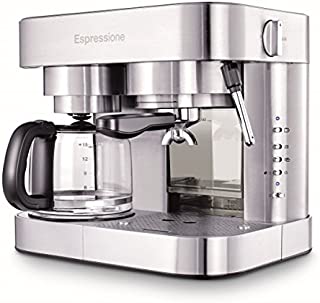 Espressione EM-1040 Stainless Steel Machine Espresso and Coffee Maker, 1.5 L