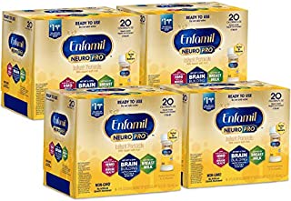 Enfamil NeuroPro Ready to Feed Baby Formula Milk, 2 Fluid Ounce Nursette - MFGM, Omega 3 DHA, Probiotics, Iron & Immune Support, 24 count (Package May Vary)