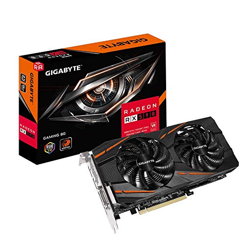 Gigabyte Radeon Rx 590 Gaming 8G Graphics Card, 2X Windforce Fans, 8GB 256-Bit GDDR5, Gv-RX590GAMING-8GD Video Card