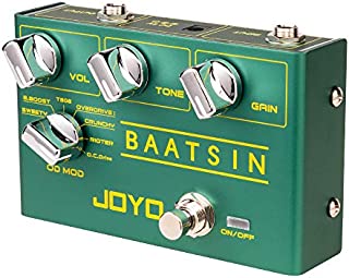 JOYO Baatsin R-11 R Series Pure Analogue Circuit Overdrive & Distortion Pedal with 8 Classic OD/DS Multi Effects for Electric Guitar (R-11)