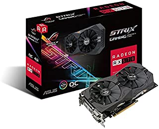 Asus ROG Strix Radeon Rx 570 O4G Gaming OC Edition GDDR5 DP HDMI DVI VR Ready AMD Graphics Card (ROG-STRIX-RX570-O4G-GAMING)