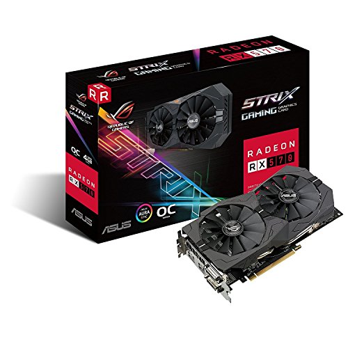 Asus ROG Strix Radeon Rx 570 O4G Gaming OC Edition GDDR5 DP HDMI DVI VR Ready AMD Graphics Card (ROG-STRIX-RX570-O4G-GAMING)