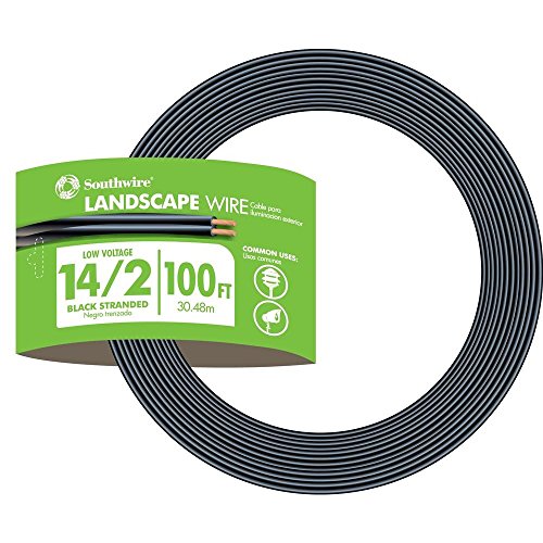 Southwire 55213243 14/2 Low Voltage Outdoor Landscape Lighting Cable, 100-Feet, 100 ft, N