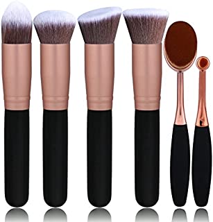 BS-MALL Face Foundation Powder Liquid Cream Oval Makeup Brushes Set