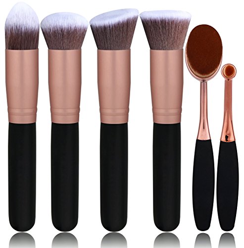 BS-MALL Face Foundation Powder Liquid Cream Oval Makeup Brushes Set