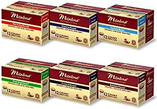 Mitalena Brand - 72 ct. Variety Pack Organic Arabica Low Acid Coffee Pods