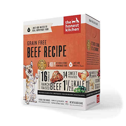 The Honest Kitchen Human Grade Dehydrated Grain Free Beef Dog Food 4 lb - Love