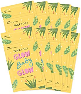 FaceTory Glow Baby Glow Niacinamide and Cica Brightening Sheet Mask - (Pack of 10)