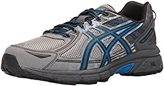 ASICS Men's Gel-Venture 6 Running Shoe, Aluminum/Black/Directoire Blue, 10.5 Medium US