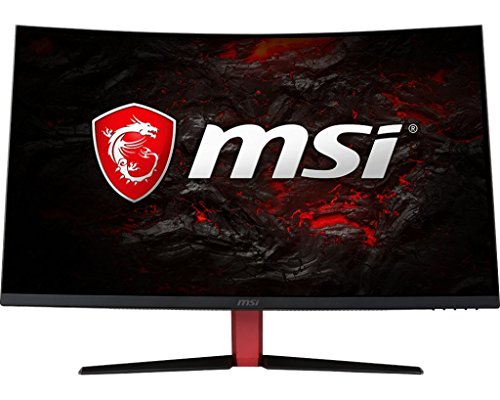 MSI Full HD Gaming Red LED Non-Glare Super Narrow Bezel 1ms 1920 x 1080 165Hz Refresh Rate FreeSync 32 Curved Gaming Monitor (Optix AG32C), Black