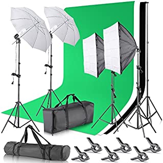 Neewer 800W 5500K Umbrellas Softbox Continuous Lighting Kit