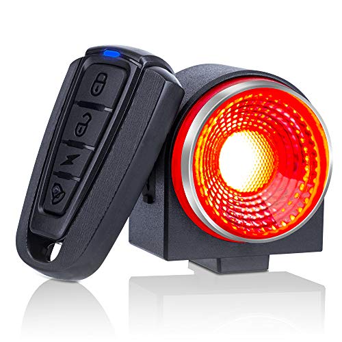 Onvian Smart Bike Tail Light Ultra Bright 115db Anti-Theft Motorcycle Bike Alarm with Remote, Waterproof Bicycle Security Cycling Alarm Vibration Sensor