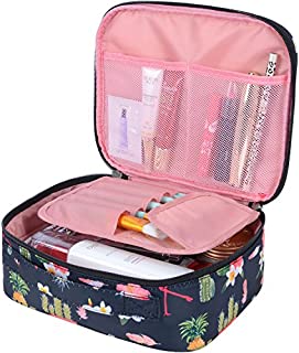 MKPCW Travel Makeup bags Cosmetic Case Organizer Portable Storage Bag Cosmetics Make up Brushes Toiletry bag accessories Black