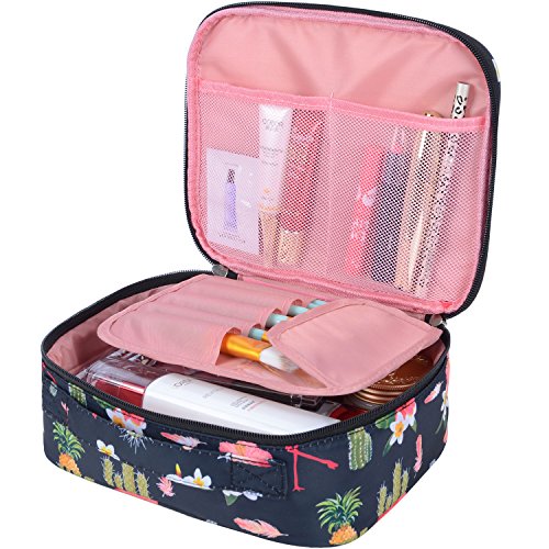 MKPCW Travel Makeup bags Cosmetic Case Organizer Portable Storage Bag Cosmetics Make up Brushes Toiletry bag accessories Black