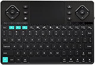 (Dual Mode) Rii K16 Bluetooth &RF Wireless Ultra Slim Rechargable Multimedia Backlit Office Keyboard with Touchpad Mouse for PC,Tablets, Smart TV,Android TV Box,Windows,Business Office