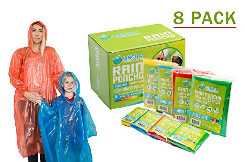 Lingito Rain Poncho Family Pack