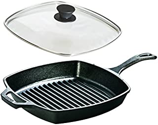 Lodge Seasoned Cast Iron Cookware Set - Square Grill Pan