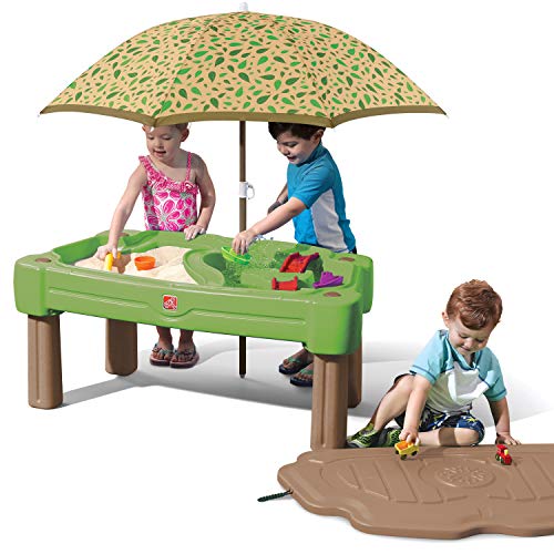 Step2 Cascading Cove Sand & Water Table with Umbrella 6-pc Accessory Set