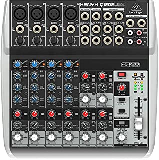 Behringer Q1202USB 12-Channel Mixer,Black