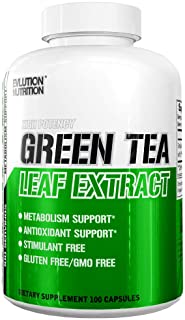 Evlution Nutrition Green Tea Leaf Extract Supplement with EGCG for Metabolism & Antioxidant Support* Stimulant Free