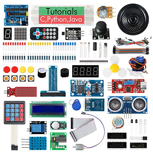 Keywish Ultimate Starter Kit for Raspberry Pi 4 B 3 B+, 434 Pages Detailed Tutorials, Python C Java, 223 Items, 57 Projects, Learn Electronics and Programming, Solderless Breadboard