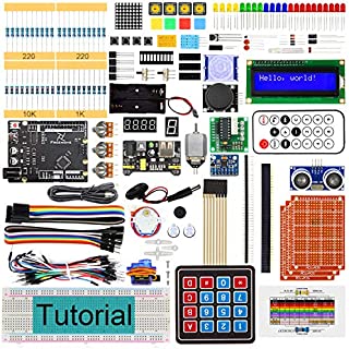 Freenove Ultimate Starter Kit with Board V4 (Compatible with Arduino IDE), 273-Page Detailed Tutorial, 217 Items, 51 Projects, Solderless Breadboard