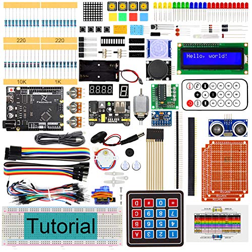 Freenove Ultimate Starter Kit with Board V4 (Compatible with Arduino IDE), 273-Page Detailed Tutorial, 217 Items, 51 Projects, Solderless Breadboard