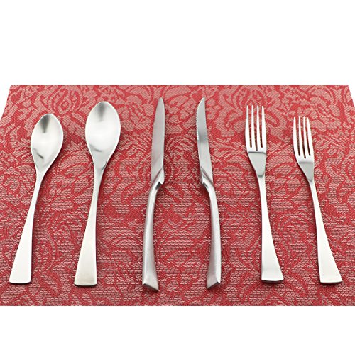 Uniturcky 24-Piece Flatware Set,Extra Thick Heavy Duty - 18/10 Stainless Steel Cutlery Sets,High Matte Finish Silverware Flatware Sets Service for 4,Use for Home,Kitchen, Utensil Sets