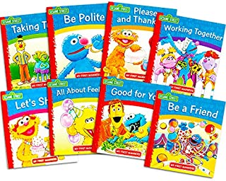 Sesame Street Elmo Manners Books for Kids Toddlers -- Set of 8 Manners Books