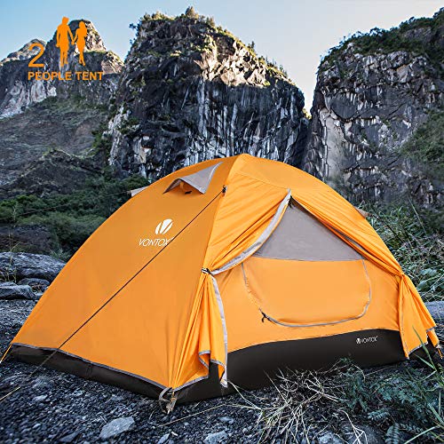 V VONTOX Camping Tent 2-3 Person Lightweight Backpacking Tent