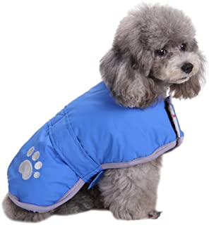 Queenmore Cold Weather Dog Coats Loft Reversible Winter Fleece Dog Vest Waterproof Pet Jacket Available in Extra Small