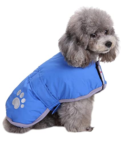 Queenmore Cold Weather Dog Coats Loft Reversible Winter Fleece Dog Vest Waterproof Pet Jacket Available in Extra Small