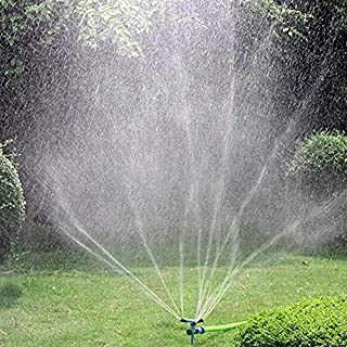 Kadaon Garden Sprinkler, 360 Degree Rotating Lawn Sprinkler with Up to 3,000 Sq. Ft Coverage - Adjustable, Weighted Gardening Watering System