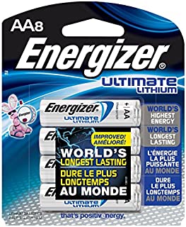 Energizer L91BP-8 Ultimate Lithium AA Batteries (8-Pack)