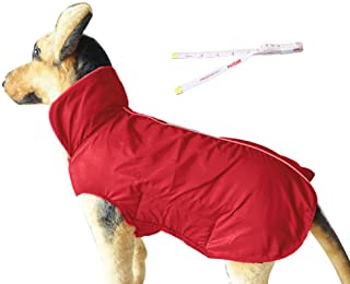 PETCEE Waterproof Dog Jacket Fleece Lined Reflective Loft Dog Coat Climate Changer Fleece Jacket