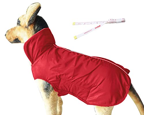 PETCEE Waterproof Dog Jacket Fleece Lined Reflective Loft Dog Coat Climate Changer Fleece Jacket