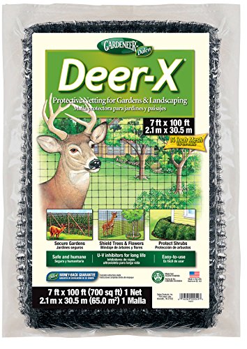 Gardeneer By Dalen DX-7 Deer-X Protective Netting 7' x 100', Black - 100055880