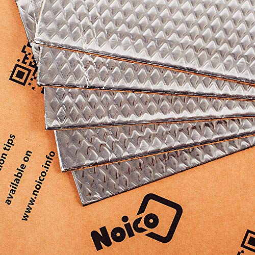 Noico 80 mil 5 sqft Car Sound Deadening Mat, Butyl Automotive Sound Deadener, Audio Noise Insulation and Dampening