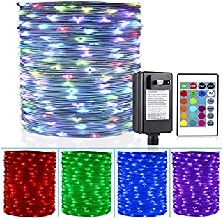 HAHOME 66Ft 200LEDs Color Changing Outdoor String Lights,Multi-Colored