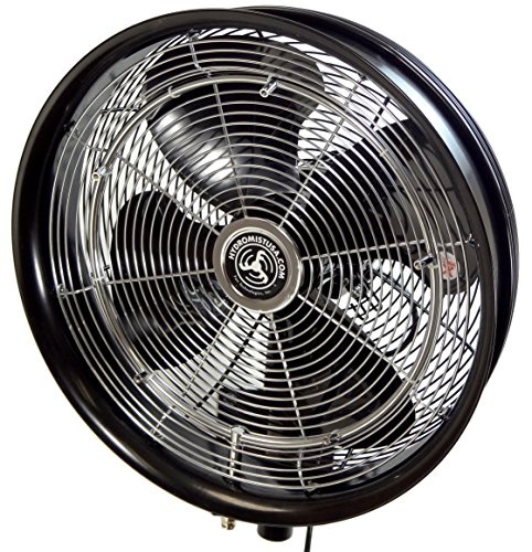 18 inch Shrouded Oscillating Misting Fan