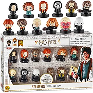 Self-Inking Harry Potter Stampers, Set of 12  Harry Potter Gifts, Collectables, Party Decor, Cake Toppers  Ron Weasley, Hermione Granger, Sybil Trelawney, and More by PMI, 2.5 in. Tall