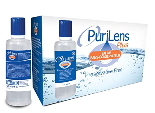 PuriLens Plus Preservative Free Saline 4 Fl Oz bottles