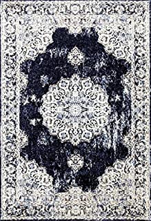 4678 Distressed Navy 8 x 10 Area Rug Carpet Large New