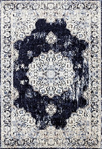 4678 Distressed Navy 8 x 10 Area Rug Carpet Large New