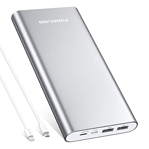 POWERADD Pliot 4GS Plus 20000mAh External Battery Pack 8-Pin Micro Input Power Bank 3.6A Fast Charger for iPhone